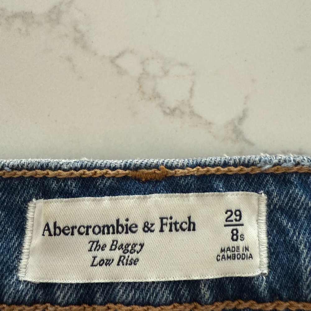 Abercrombie Baggy Low Rise Size 29/8S - Picture 4 of 6